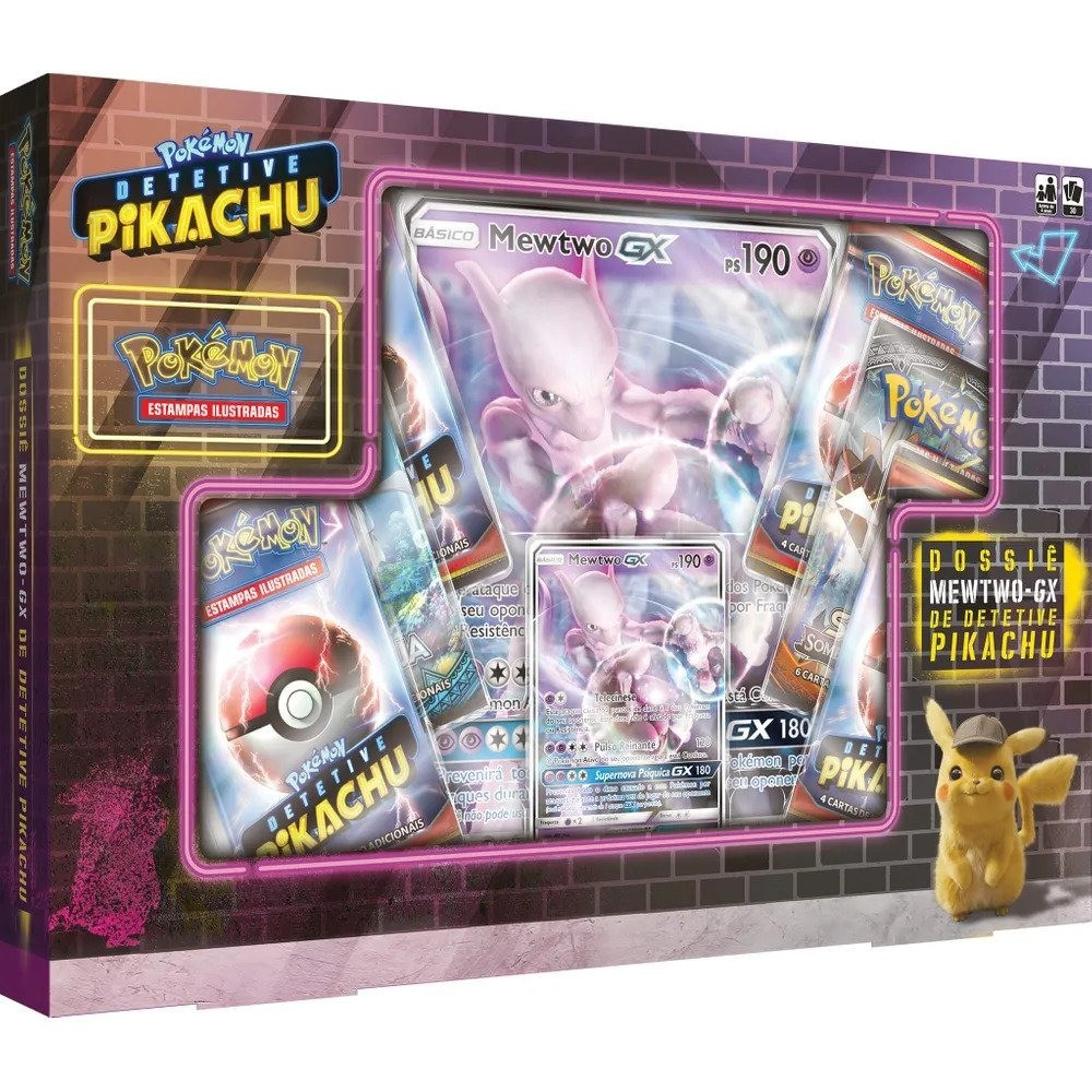 Kit Carta Pokémon Pikachu E Lendário Mewtwo no Shoptime