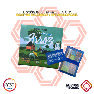 Combo Exclusivo Loja Lúdica: Across the Board - Campos de Arroz & Sprawlopolis