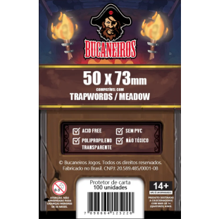 Sleeve Bucaneiros Trapwords Meadow 50x73mm