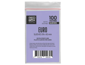 Sleeves RedBox: Cristal: EURO – 59x92mm