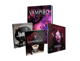 Combo Vampiro: A Máscara - Jogo base + Suplementos: Anarch, Camarilla e Sabá + Brinde