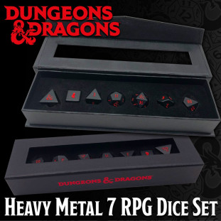 Dungeons & Dragons: Heavy Metal 7 RPG Dice Set (INGLÊS)