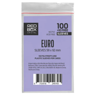 Sleeves RedBox: Cristal: EURO – 59x92mm