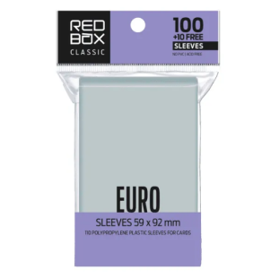 Sleeves RedBox - Classic: EURO – 59x92mm