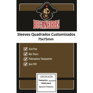 Sleeve Bucaneiros Quadrado (75x75mm)