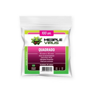 Sleeve Meeple Virus Quadrado