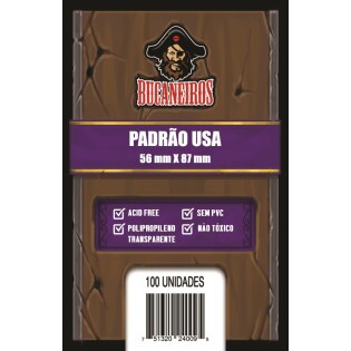 Sleeve Bucaneiros Padrão USA (56x87mm)