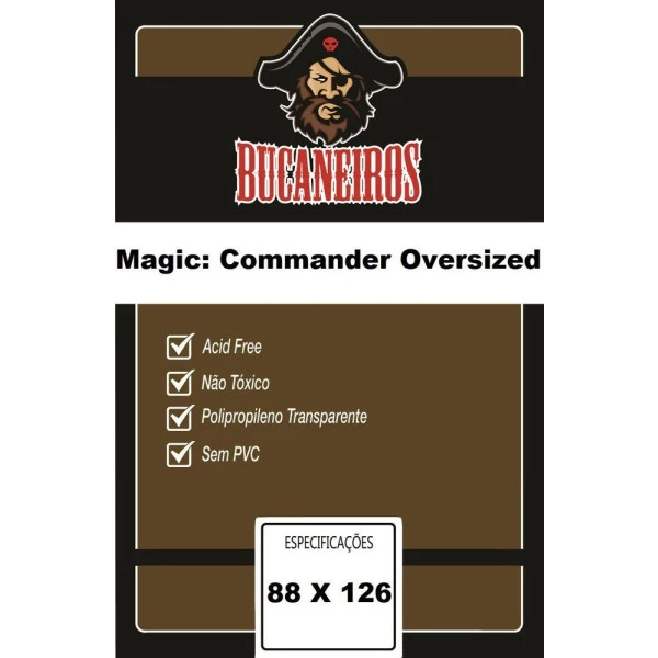 Sleeve Bucaneiros Black Stories / Magic Commander (88x126mm)