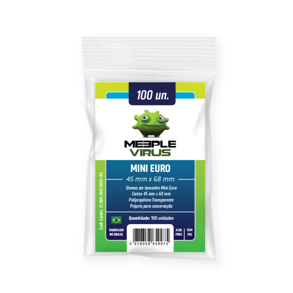 Sleeve Meeple Virus Mini Euro (45x68mm)