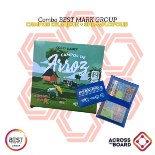 Combo Exclusivo Loja Lúdica: Across the Board - Campos de Arroz & Sprawlopolis