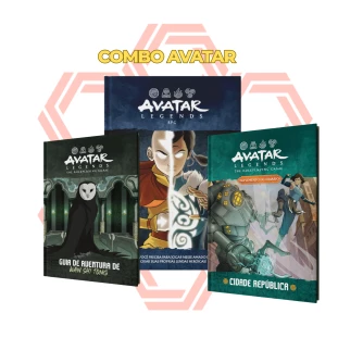  CONJUNTO COMPLETO: Avatar Legends RPG - A Saga Definitiva (Livro Básico + Suplementos)