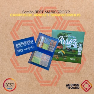 Combo Exclusivo Loja Lúdica: Across the Board - Campos de Arroz & Sprawlopolis