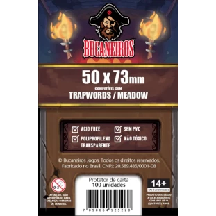 Sleeve Bucaneiros Trapwords Meadow 50x73mm
