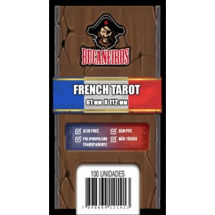 Sleeve Bucaneiros French Tarot 61x112mm