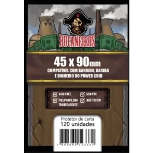 Sleeve Bucaneiros Bandidos / Dinheiro Power Grid (45x90mm)