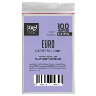 Sleeves RedBox: Cristal: EURO – 59x92mm