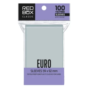 Sleeves RedBox - Classic: EURO – 59x92mm