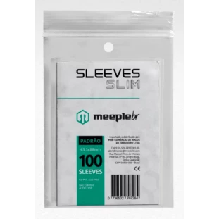 Sleeve Slim Meeplebr – PADRÃO STANDARD (63,5 x 88 mm)