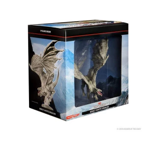 D&D – Icons of the Realms – White Adult Dragon - Premium Figures (Em Inglês)