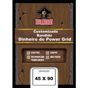Sleeve Bucaneiros Bandidos / Dinheiro Power Grid (45x90mm)