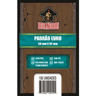 Sleeve Bucaneiros Euro (59x92mm)
