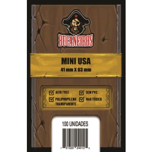 Sleeve Bucaneiros Mini USA (41x63mm)