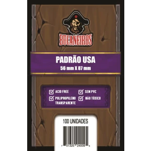 Sleeve Bucaneiros Padrão USA (56x87mm)