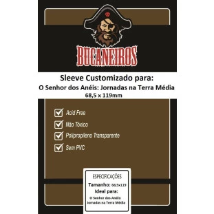 Sleeve Bucaneiros O Senhor dos Anéis Jornadas na Terra Média (68,5x119mm)